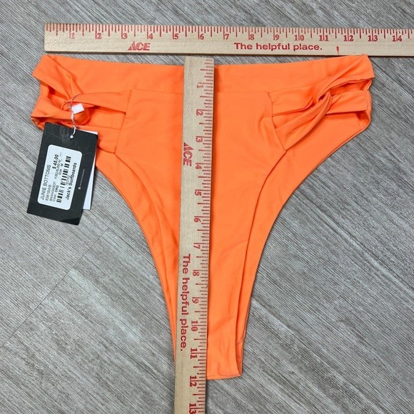 Thalassa Swim Wear Bottoms Womens Medium Orange Junie Bottoms NEW Jacks Surf - Picture 4 of 5